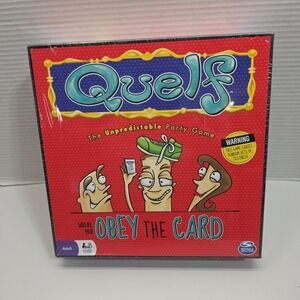 Quelf Unpredictable Party Game Adult Board Game Obey The Card Spin Master NEW